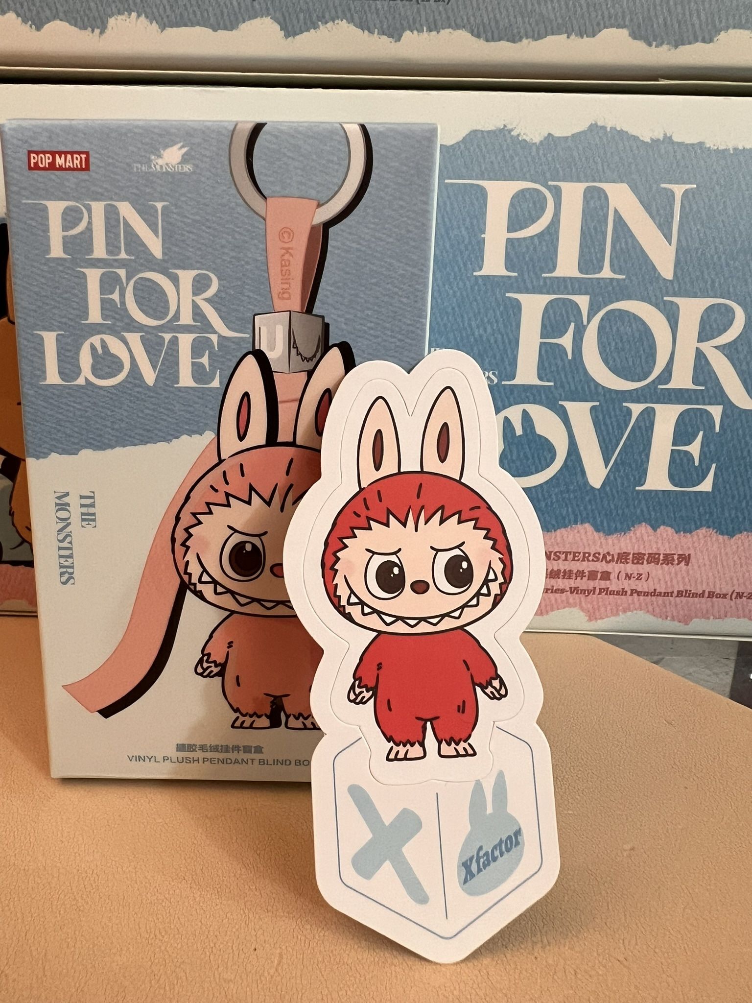 LETTER X THE MONSTERS Pin for Love Series-Vinyl Plush Pendant ✅IN STOCK ✅
