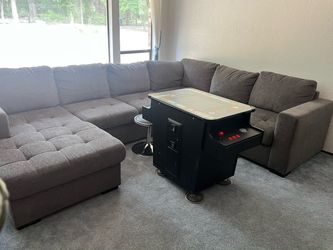 Grey section couch