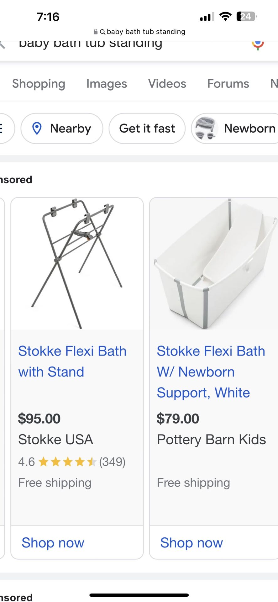Stokke Baby Bath Stand With Tub