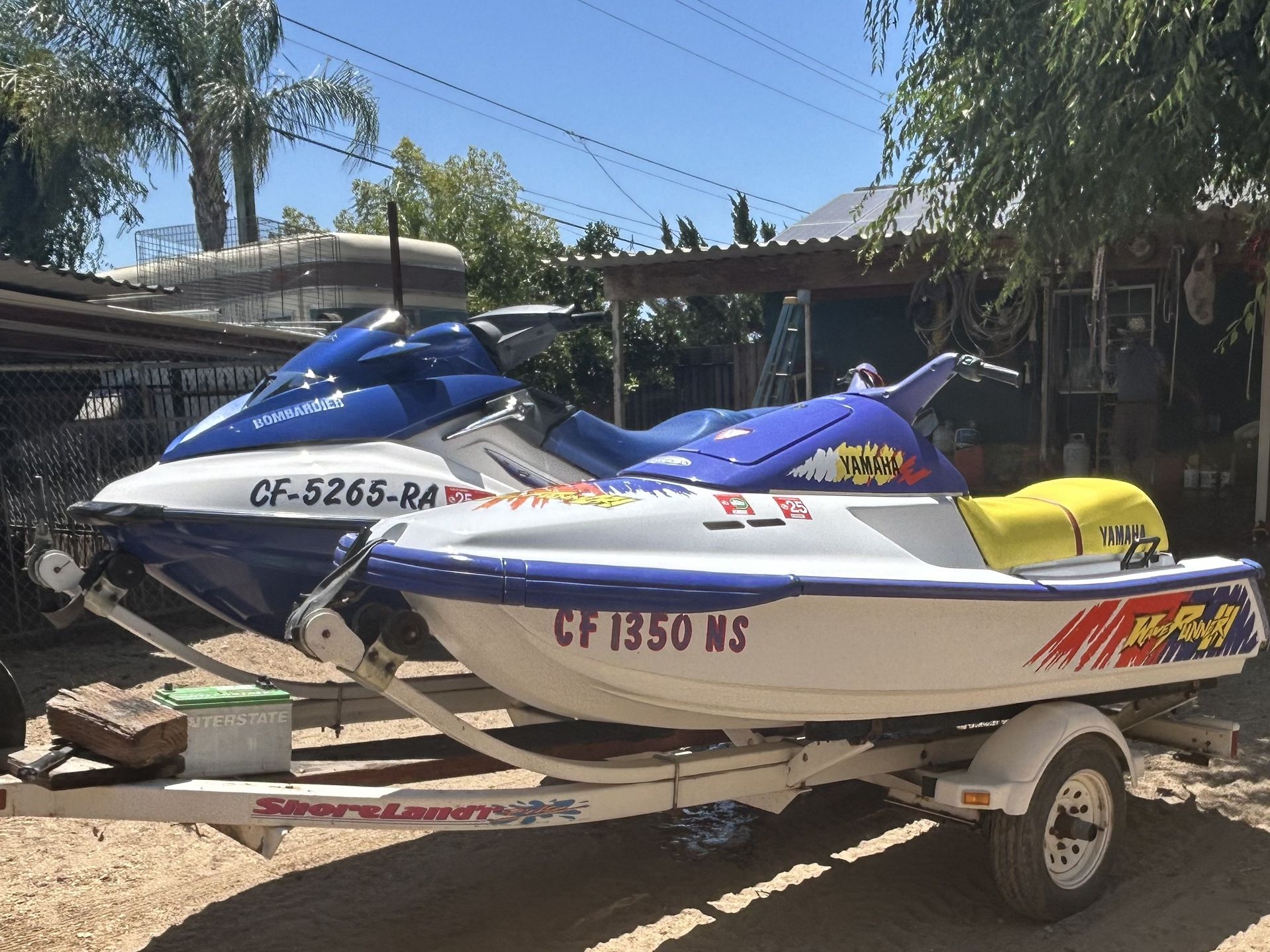 A Pair Of Jetski- Yamaha And Bombardi