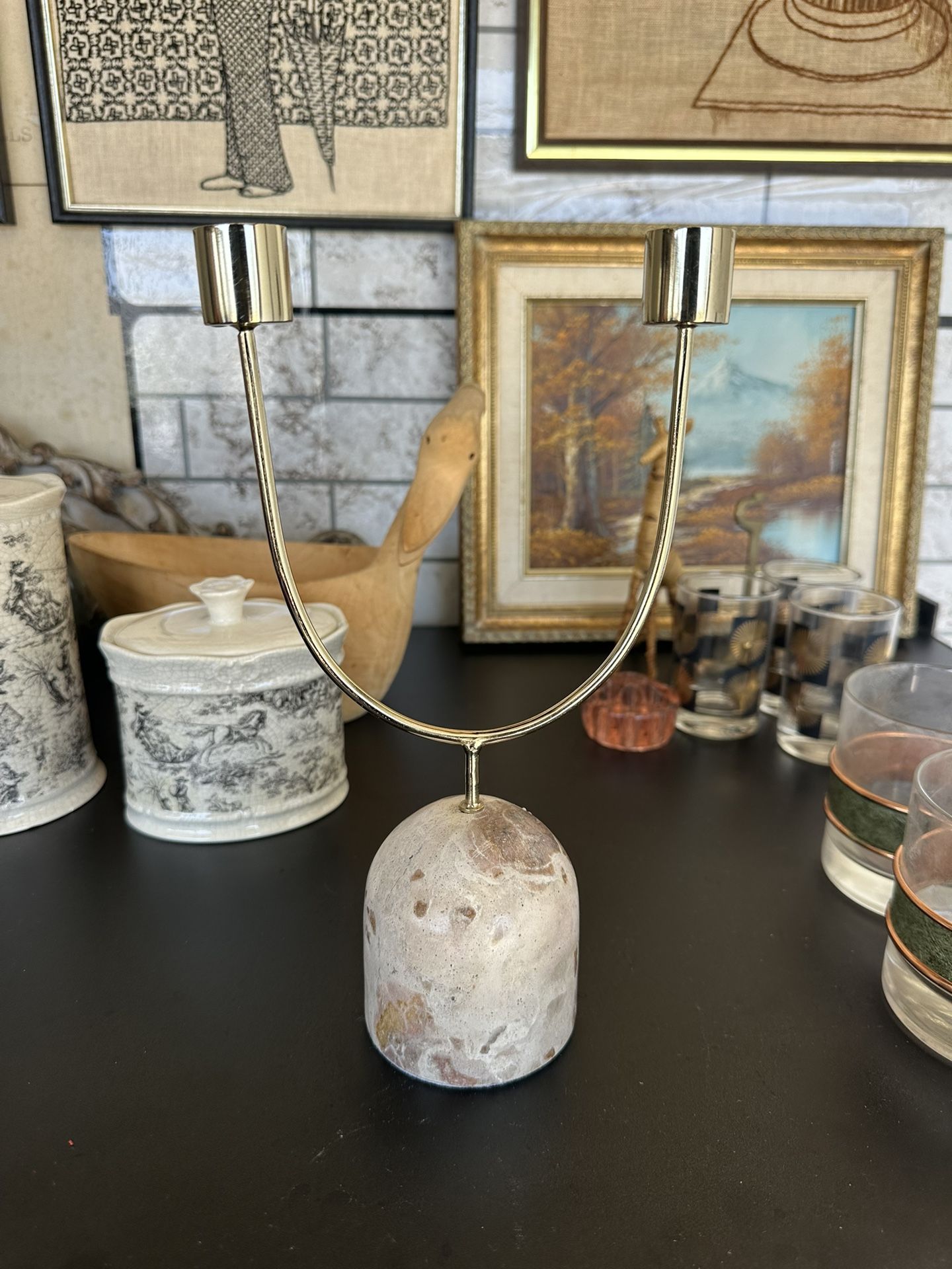 Double Candle Holder 