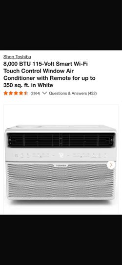 Toshiba 8,000 BTU 115-Volt Smart WF