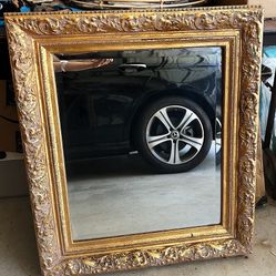 Antique Style Gold French Ornate Framed Mirror