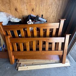 Pottery Barn Full Bed Bedframe set, includes dresser and side table.