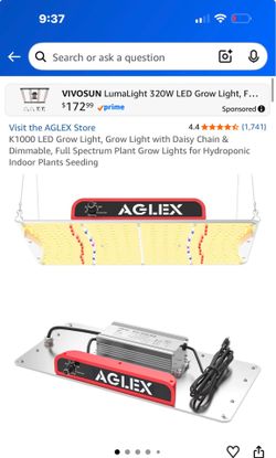 Aglex k1000 growing light