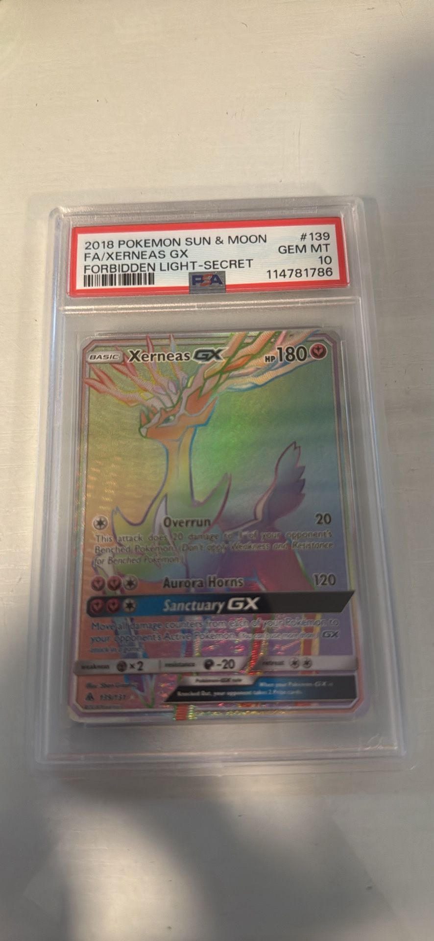 Psa 10 Xerneas GX 139 (Pop 100)