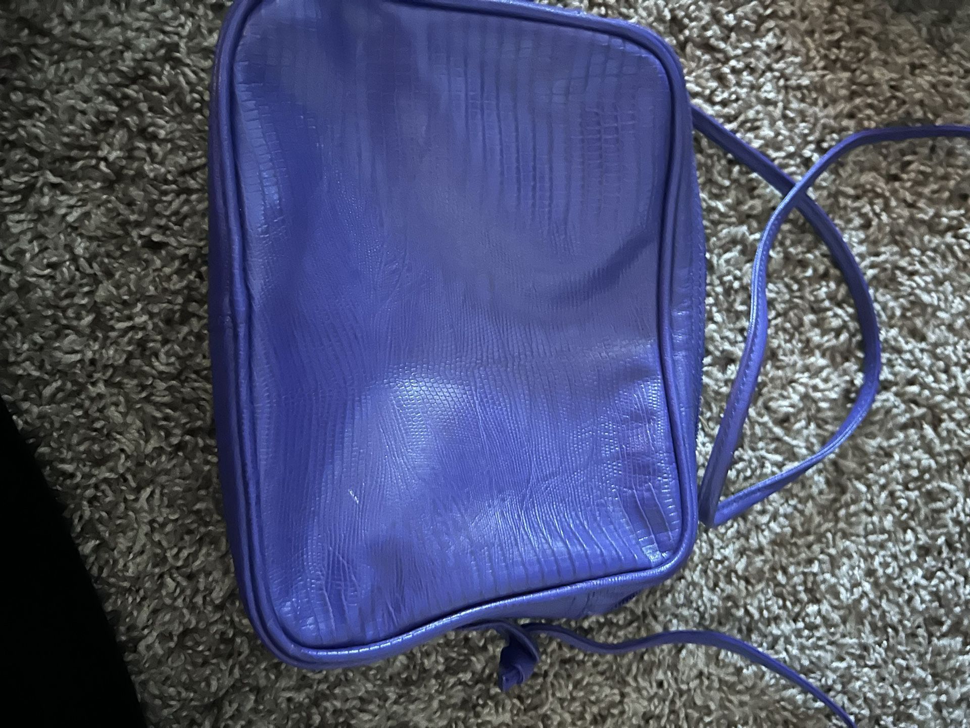 Purple Leather Bag 