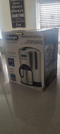 DeLonghi Coffee Maker Stainless Steel DCM485 10 Cups