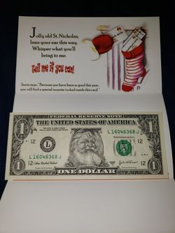 Santa Claus $1 Bills