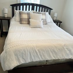 Bed Frame With End Tables