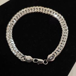 🔥 8.5" 7mm 925 Sterling Silver Curb/Cuban Link Bracelet – 22.3g 🔥