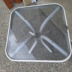 Small Glass Outdoor Table 