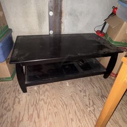 Sturdy Wood Coffee Table 