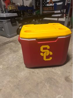 USC igloo ice chest wheels with handle