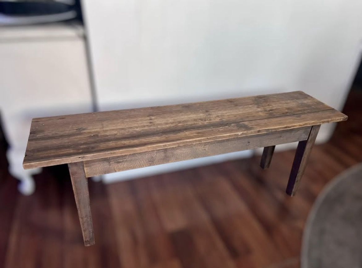 Antique Rustic Wood Bench 47" Farmhouse Primitive for Sale in Norwalk ...