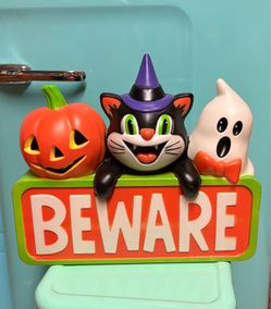 New Halloween Cat, Ghost and Jack O Lantern Blow Mold