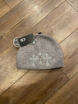 Chrome heart beanie