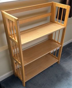 3 Shelf Folding Bookcase Like New!