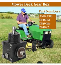 AM143310 Gearbox Gear Case Replacement for John Deere Lawn Mower 425 445 455 with 48" 54" 60" Decks
