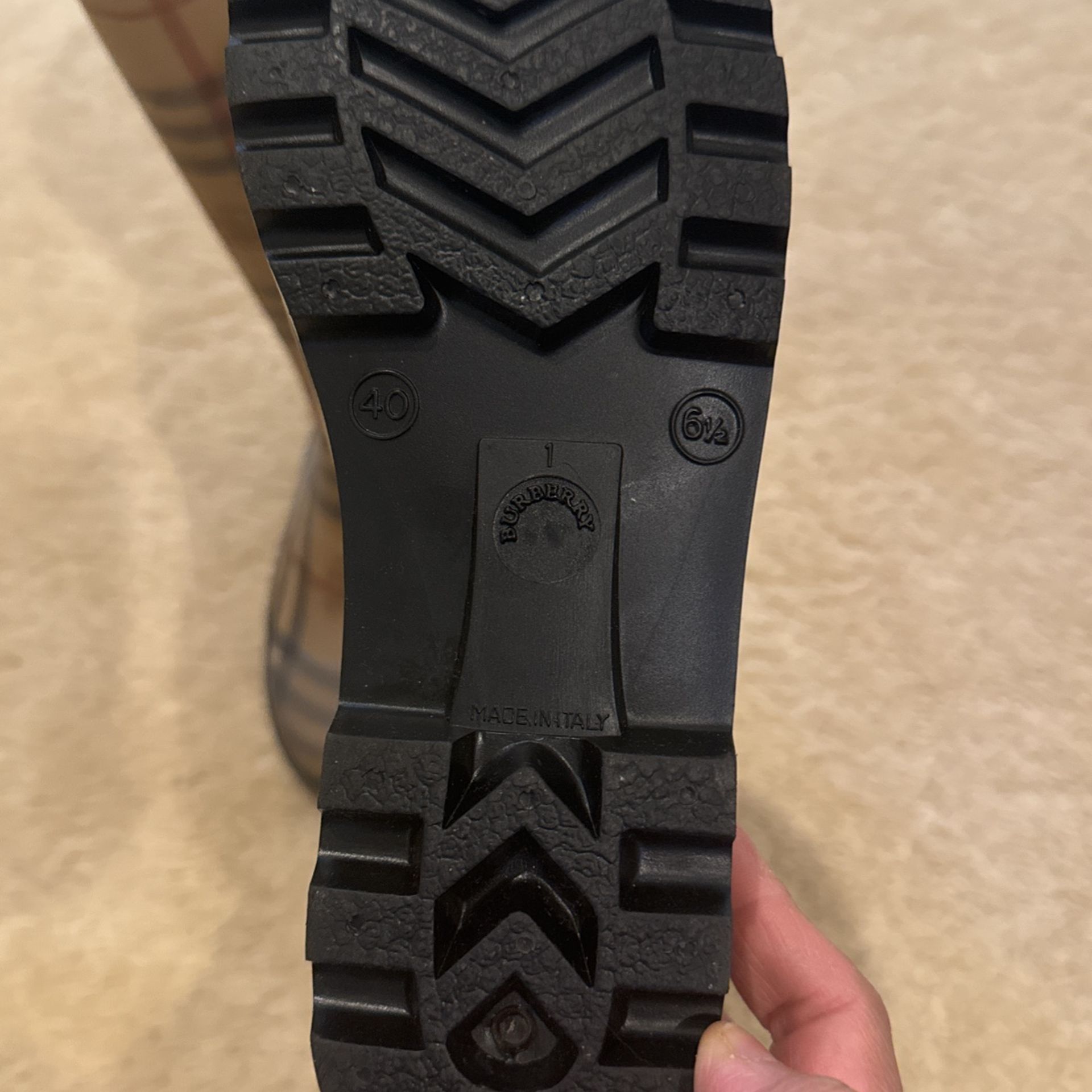 Authentic Burberry Rain Boots Slightly Used