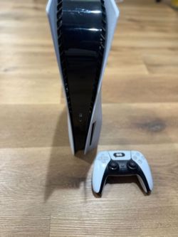 PS5  Disk version with controller and stand