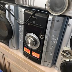 Sony MHC-GX450 CD/cassette Player  Get A Panasonic Projector Free As Bonus