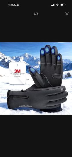 Brand new in box Winter Gloves Men Women Made with 3M Thinsalute, -20°F GEANI-TEX™ Waterproof Ski Gloves for Cold Weather, 5-Layer Thermal Snow Gloves