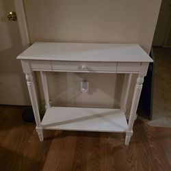 White Entryway Table