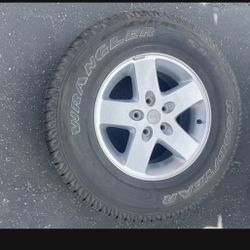 1 — 255/75r17 Jeep Cherokee Rim Wheels 5x127 5x5 100% New Tires Treads