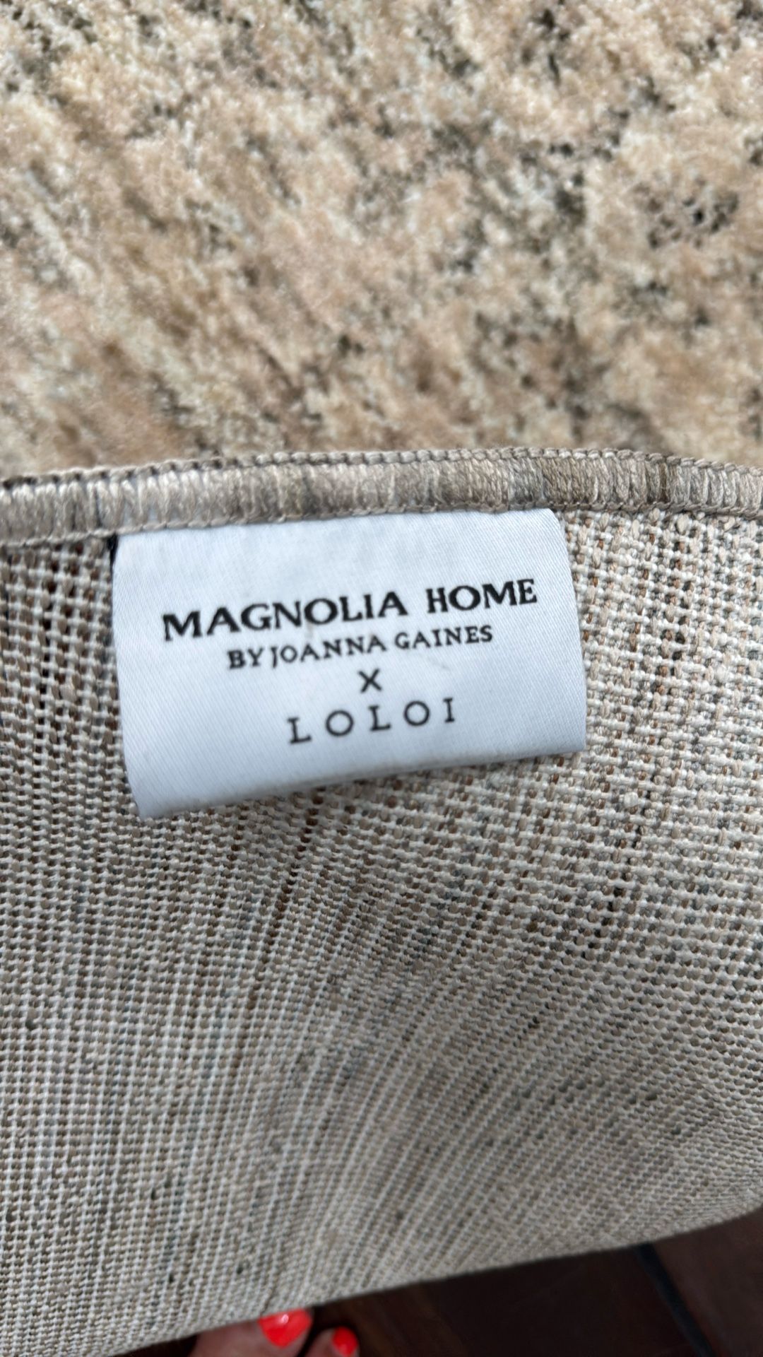 Loloi Junie Oatmeal Smoke Round 9’6”x9’6” Loloi Rug