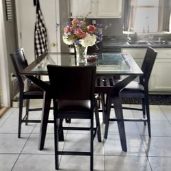 High Top Table With Four Stools