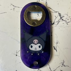 Kawaii Kuromi Goth Aesthetic Bottle Opener | Kawaii Collectible Home Bar Accessory