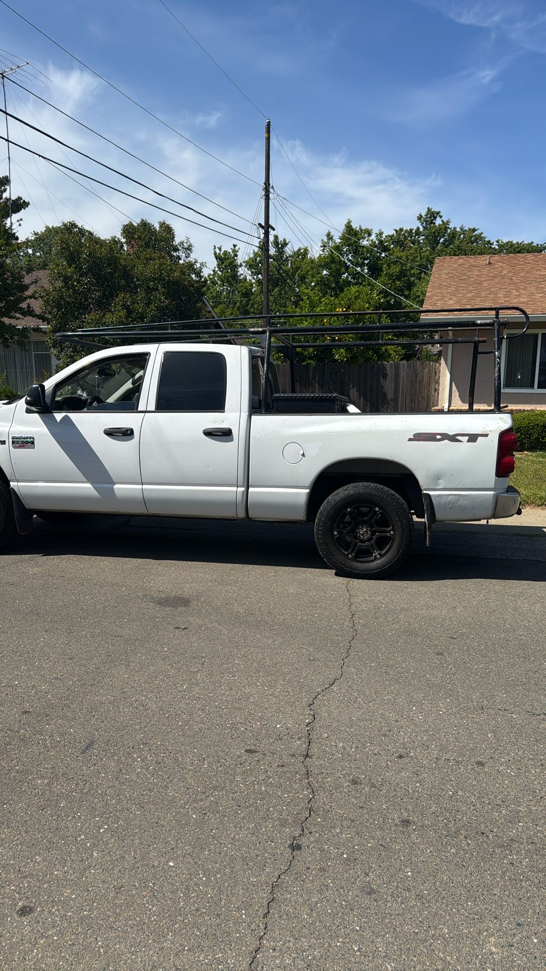 Ladder rack and toolbox