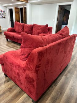 Game day ready! Sofa and love seat