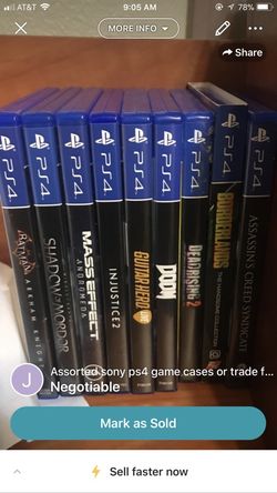 Ps4 games for sale and trade