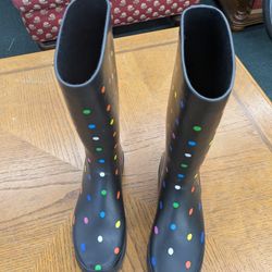 Sugar Rain Boots Size 8