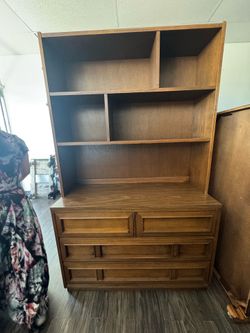 Bookshelf with Drawers 73Hx44Wx18D