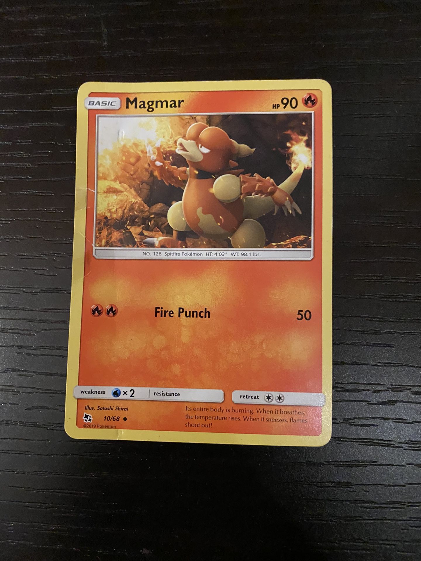Magmar Pokémon Card 