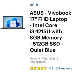 Asus  Vivobook Laptop