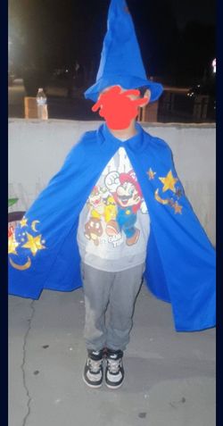 Boys WIZARD CAPE AND HAT