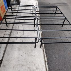 foldable metal queen bed frame