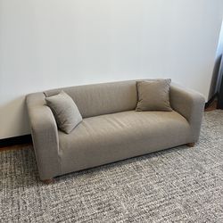 Ikea Sofa with Custom Cover and Feet
