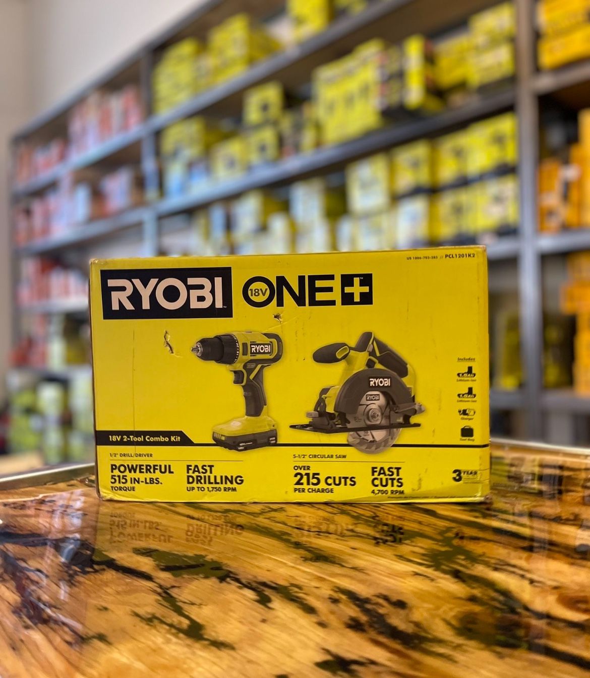 ONE+ 18V Cordless 2-Tool Combo Kit with Drill/Driver, Circular Saw, (2) 1.5 Ah Batteries, and Charger pcl1201k2