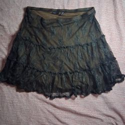 Grunge black skirt