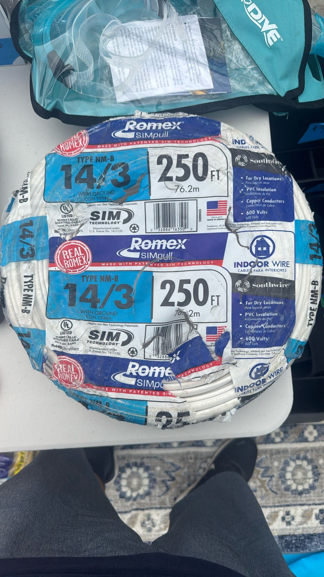 14/3 Romex 250 Ft