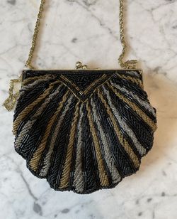 Stunning Pouch-Style Beaded Evening Purse