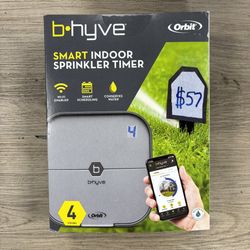 b-hyve Smart 4 Zone Sprinkler Indoor Sprinkler Timer.