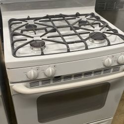 GE Gas Stove White Used 