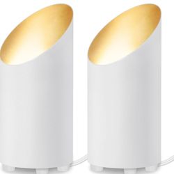 SUNVIE 2 Pack Uplighting Indoor Floor Can Light, Up Lights Indoor with 2700K LED GU10 Bulbs, 5W Uplights Indoor Floor Spot Lights Indoor for Home Acce