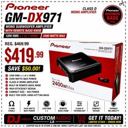 Pioneer GM Series 2400 Watts Monoblock Subwoofer Amplifier With Bass Knob Control 🚨 Payment Options Available 🚨 No Credit Needed 🚨 